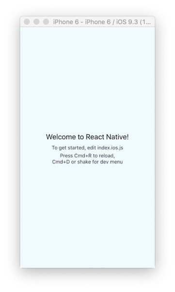 welcome to React Native
